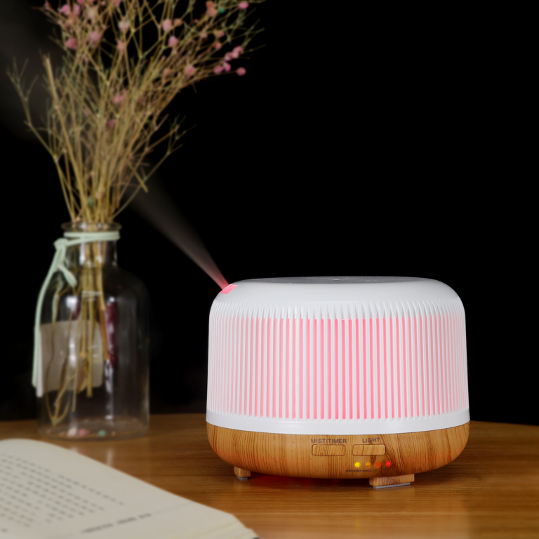 zlifearoma wood grain aroma diffuser with LED lights