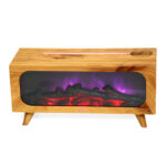 zlifearoma ultrasonic wood grain aroma diffuser with 7 color LED lights